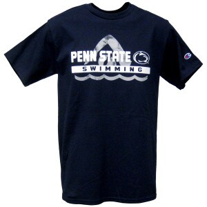 navy short sleeve t-shirt Penn State Swimming